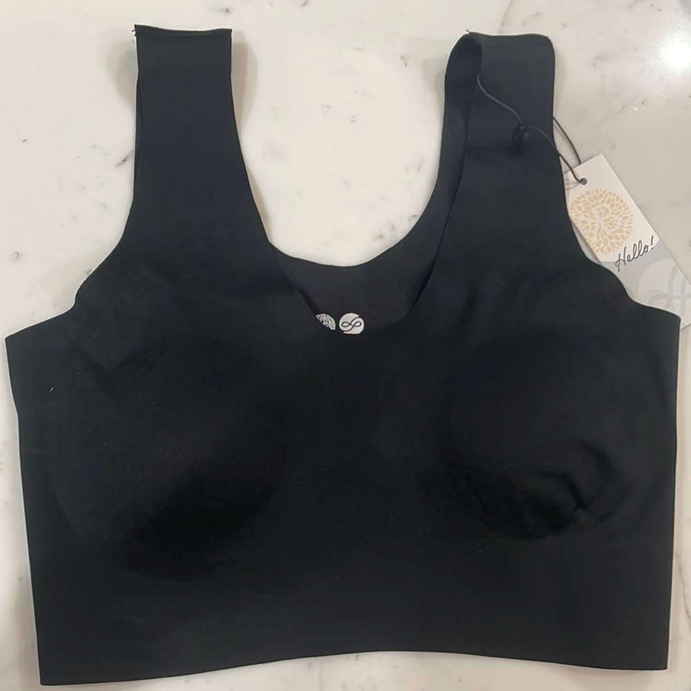 Kindred Bravely ultra comfort smooth lounge bra- black